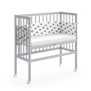 Vitalispa Lettino da attaccare al letto Grigio 94 x 90 cm 1 binario laterale