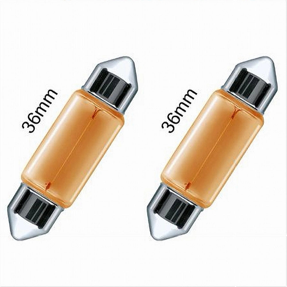 Trade Shop - Lampadine Posizione Auto Sv8.5 36mm 12v 5 W No Canbus Luce Calda Alogena L-p143 -