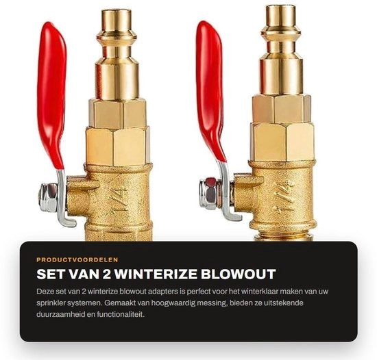 Adattatori di scarico per inverno da 2 pezzi con connettore rapido