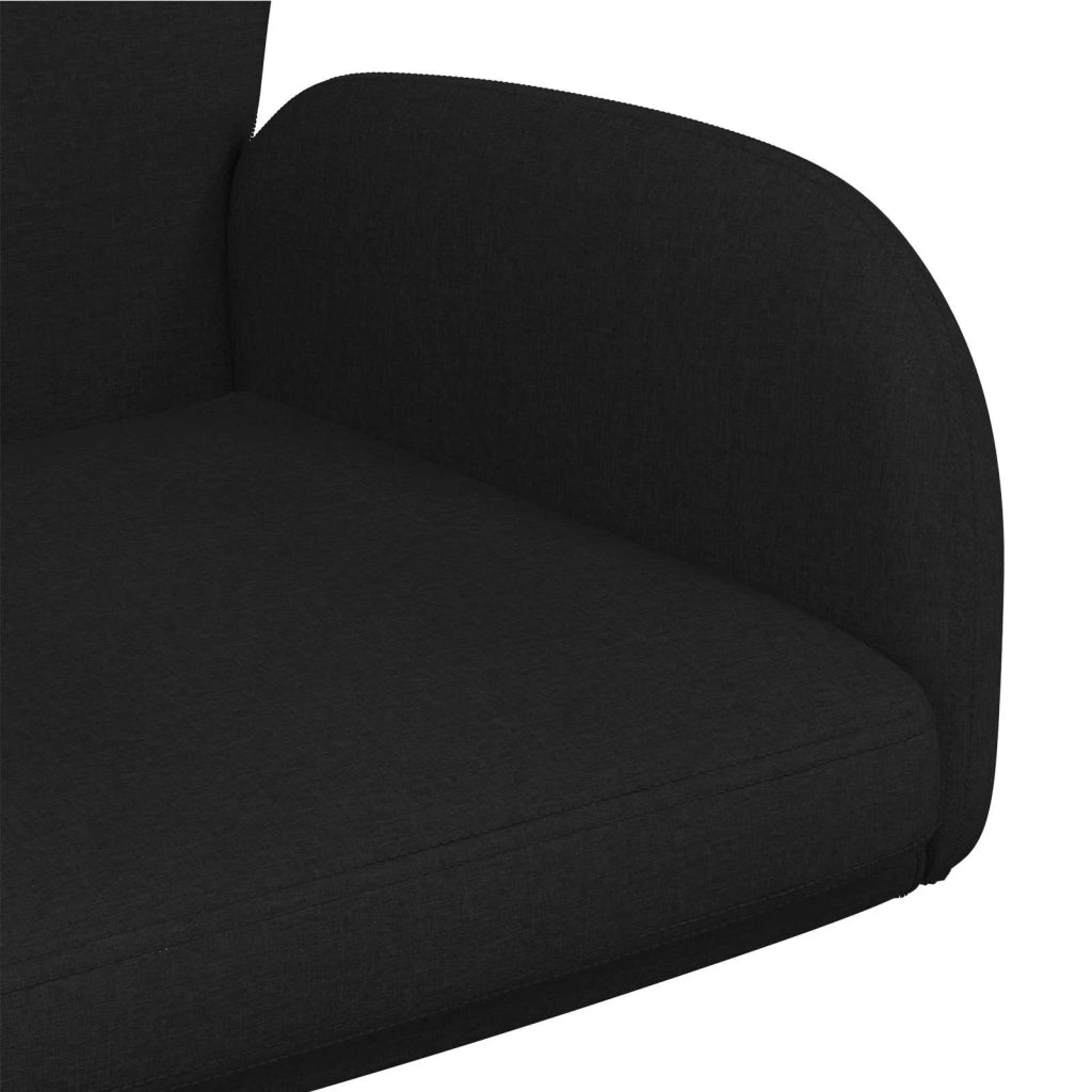 Sedia da scrivania girevole 54 x 58 x 90 cm Nero Tessuto 42034338
