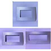 Trade Shop - Placca Dynamic 3 4 6m Tecnopolimero Satinato Argento Compatibile Bticino Axolute -