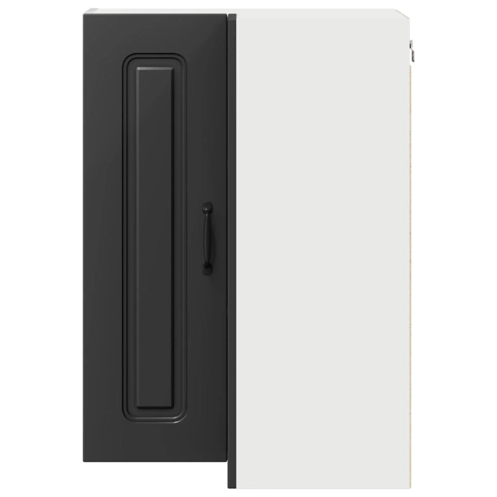 Mobile da cucina con vani contenitori moderni design pulito 57 x 57 x 80 cm legno composito nero 02_0053754