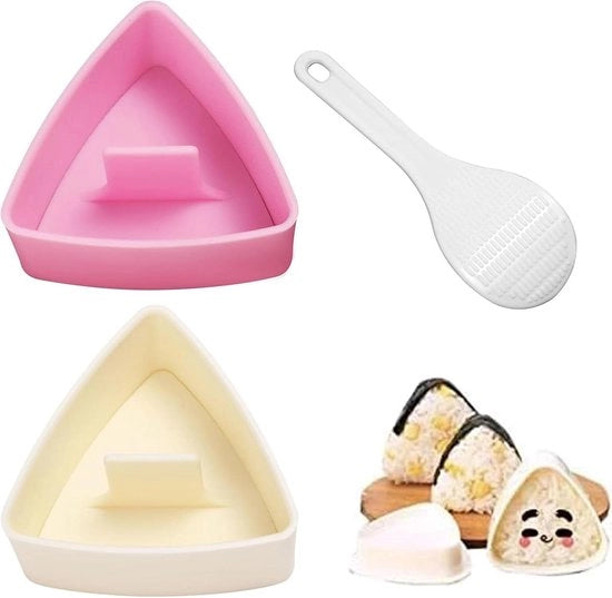 Pacco di 2 grandi triangoli di riso - Cottura di riso per bambini - Bento box