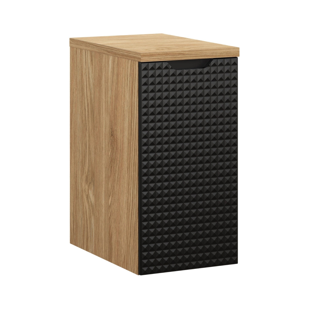 Set mobili bagno 30 cm con piano Luxor Black 30 x 1401 x 46 cm