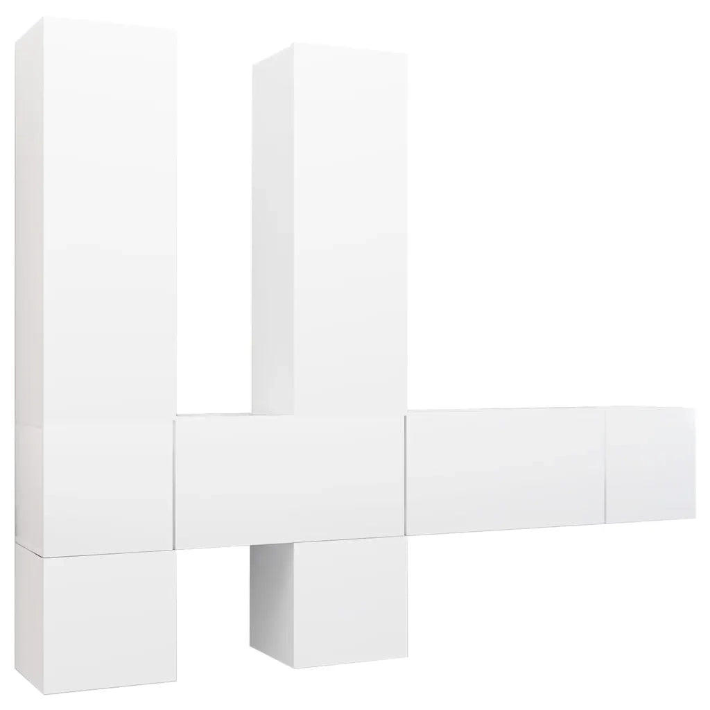 Set Mobile TV 7 pz Bianco in Truciolato cod mxl 62825