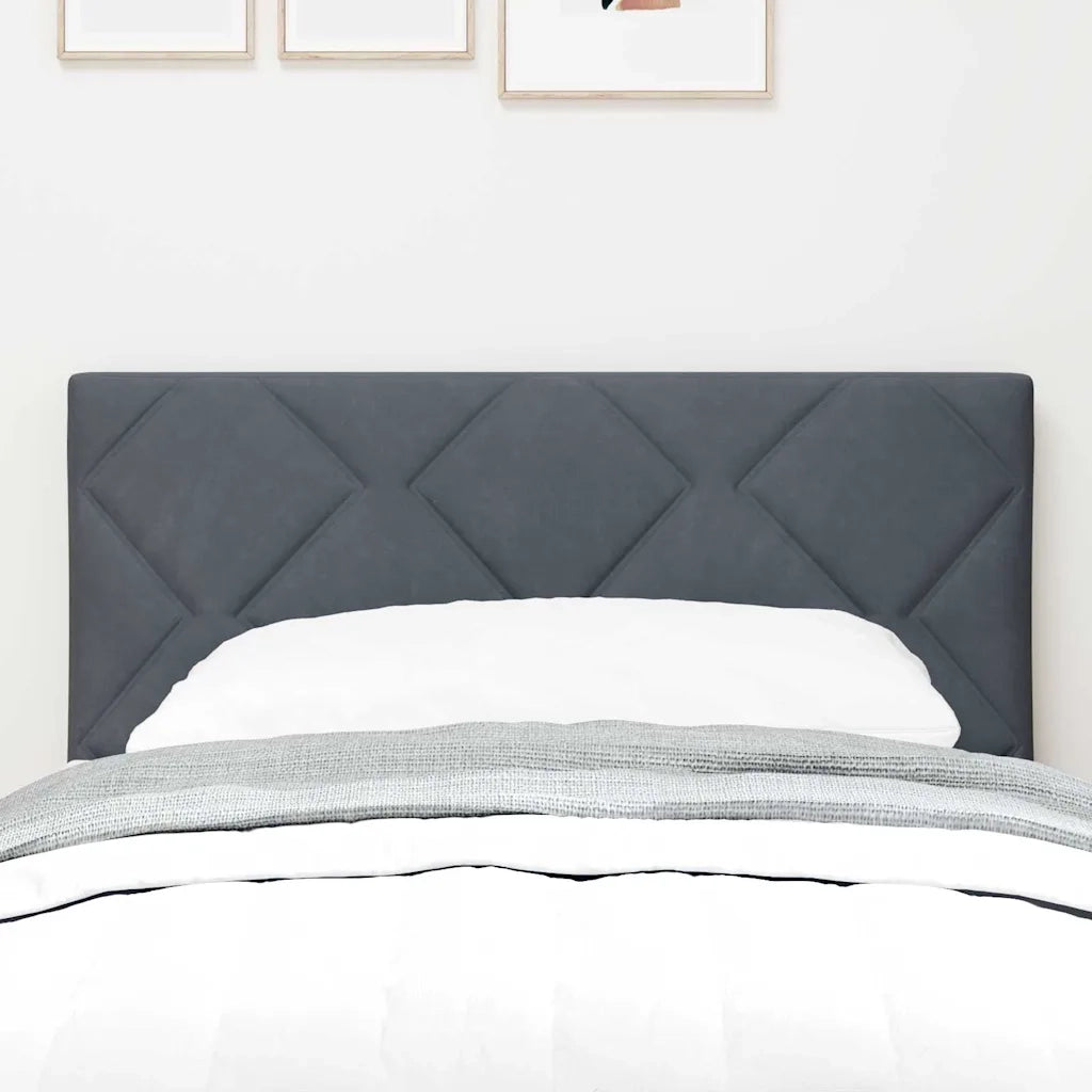 Testiera-Testata-Testiera Decorativa Grigio scuro 80 cm Velluto