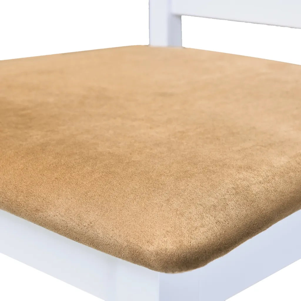 Set Tavolo e Sedie da Bar 3 pz Legno Massello Marrone e Bianco 275233