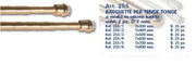 Coppia Bacchette Bastoni per tende color ottone 70 cm x 7 mm