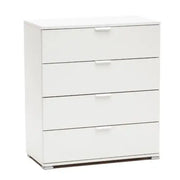 Cassettiera 4 cassetti bianco già montato L75 H85 P38