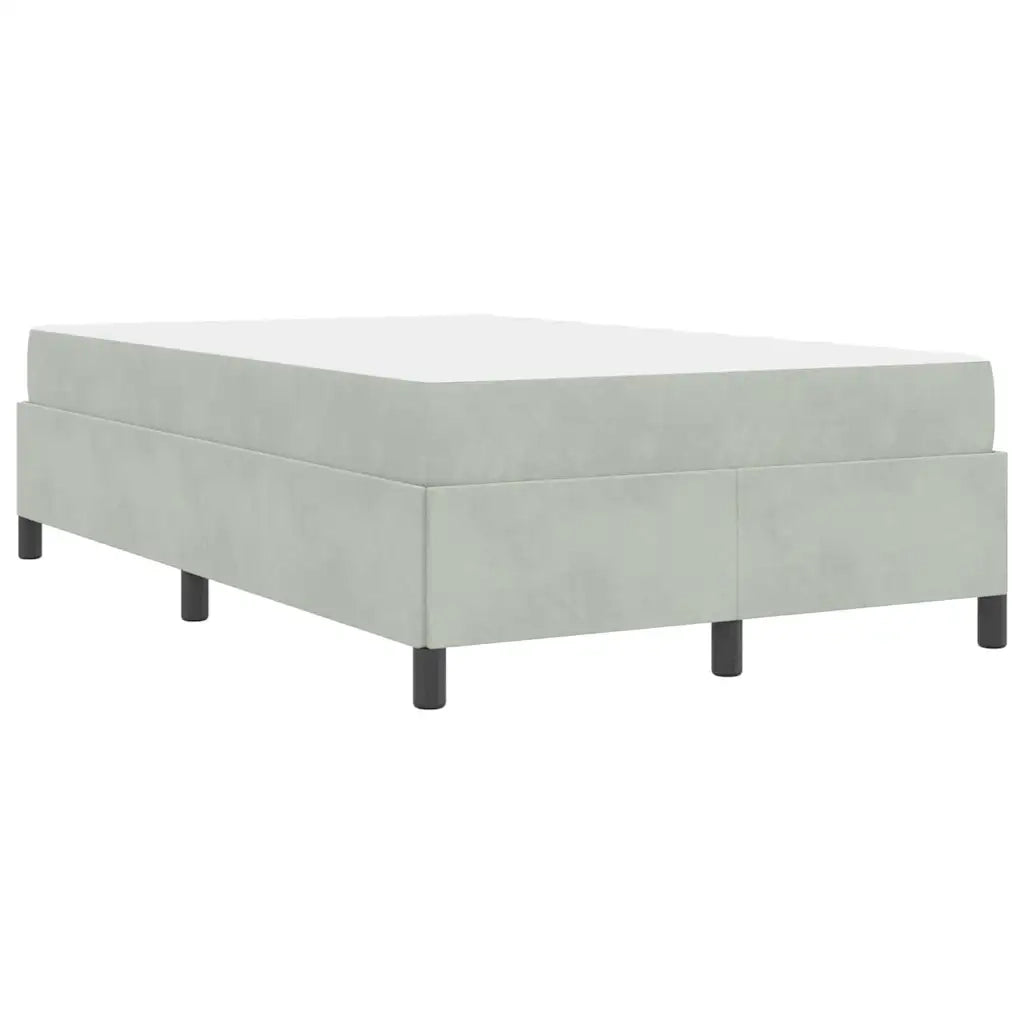 Struttura del letto Grigio chiaro 120 x 190 cm Tessuto