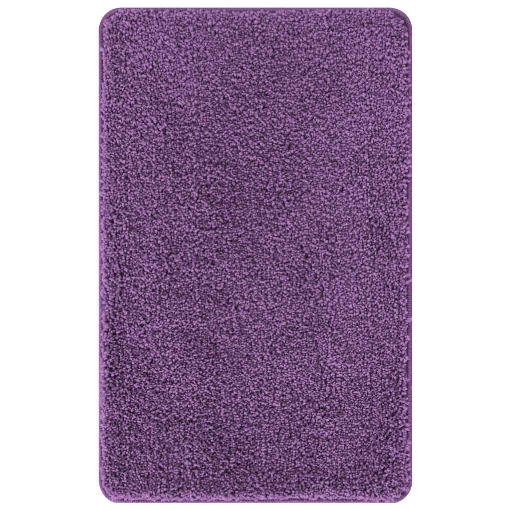 Set di 3 tappetini da bagno viola in polipropilene antiscivolo