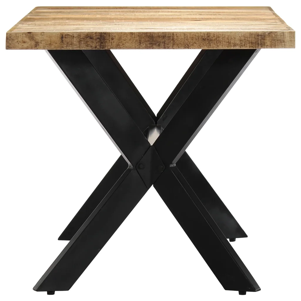 Tavolo da Pranzo | Tavolo da cucina 140x70x75 cm in Legno Massello di Mango Grezzo