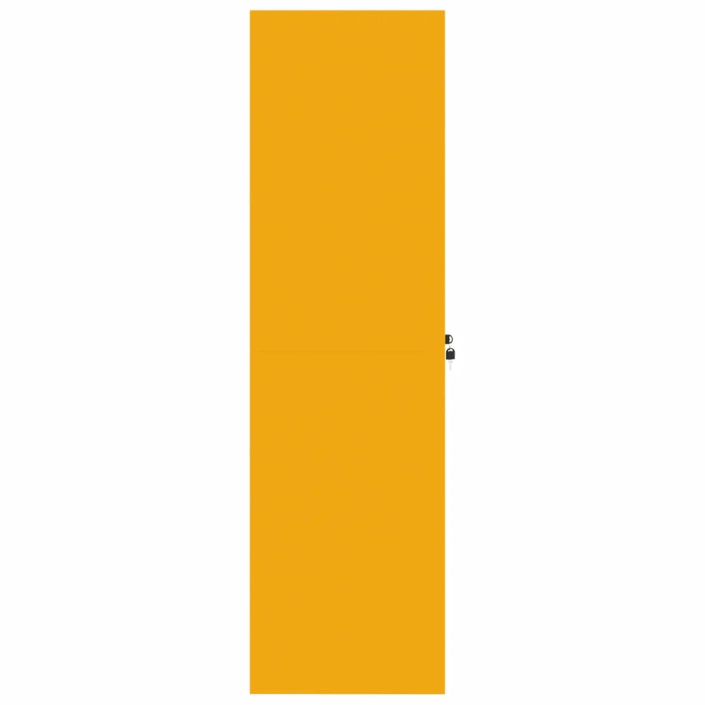 Armadio Giallo senape 80 x 40 x 140 cm Acciaio