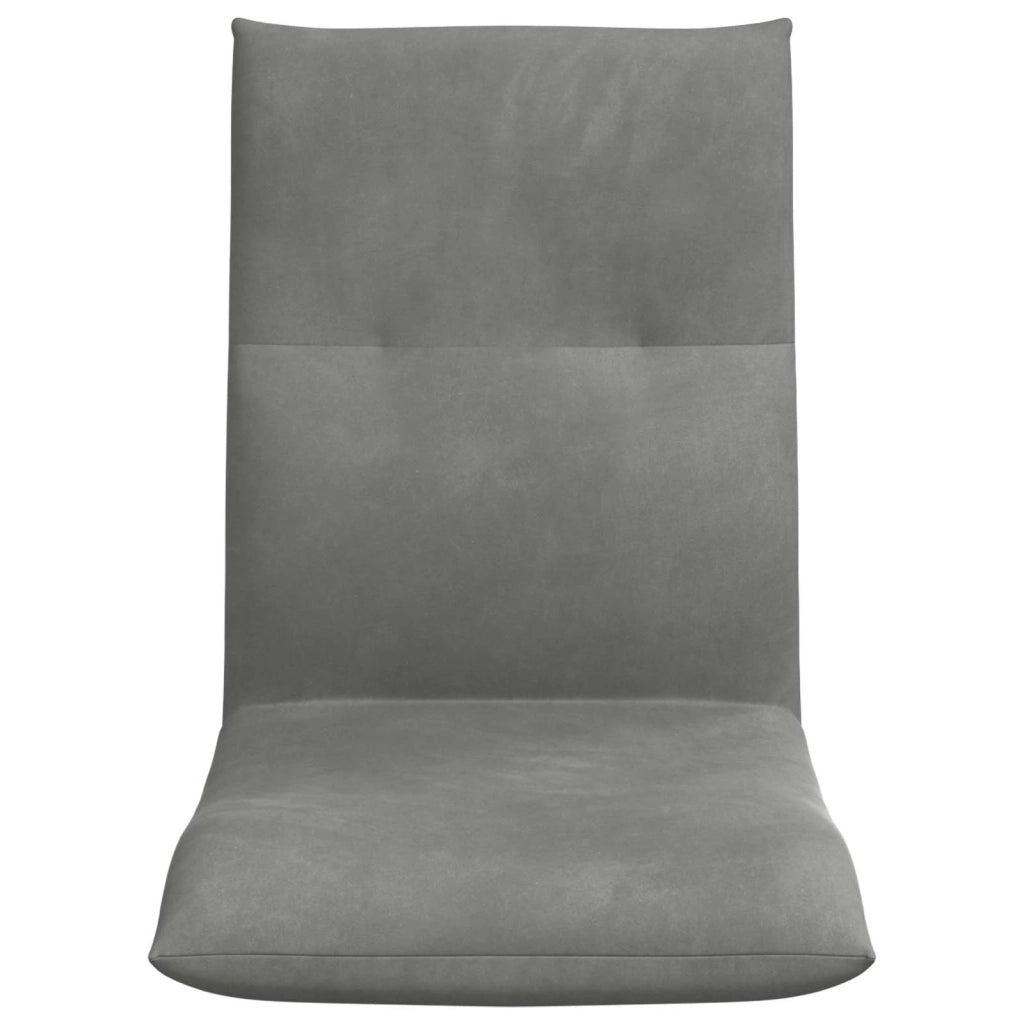 Sedia da Pavimento Grigio scuro 46 x 50 x 61 cm Velluto 42028175