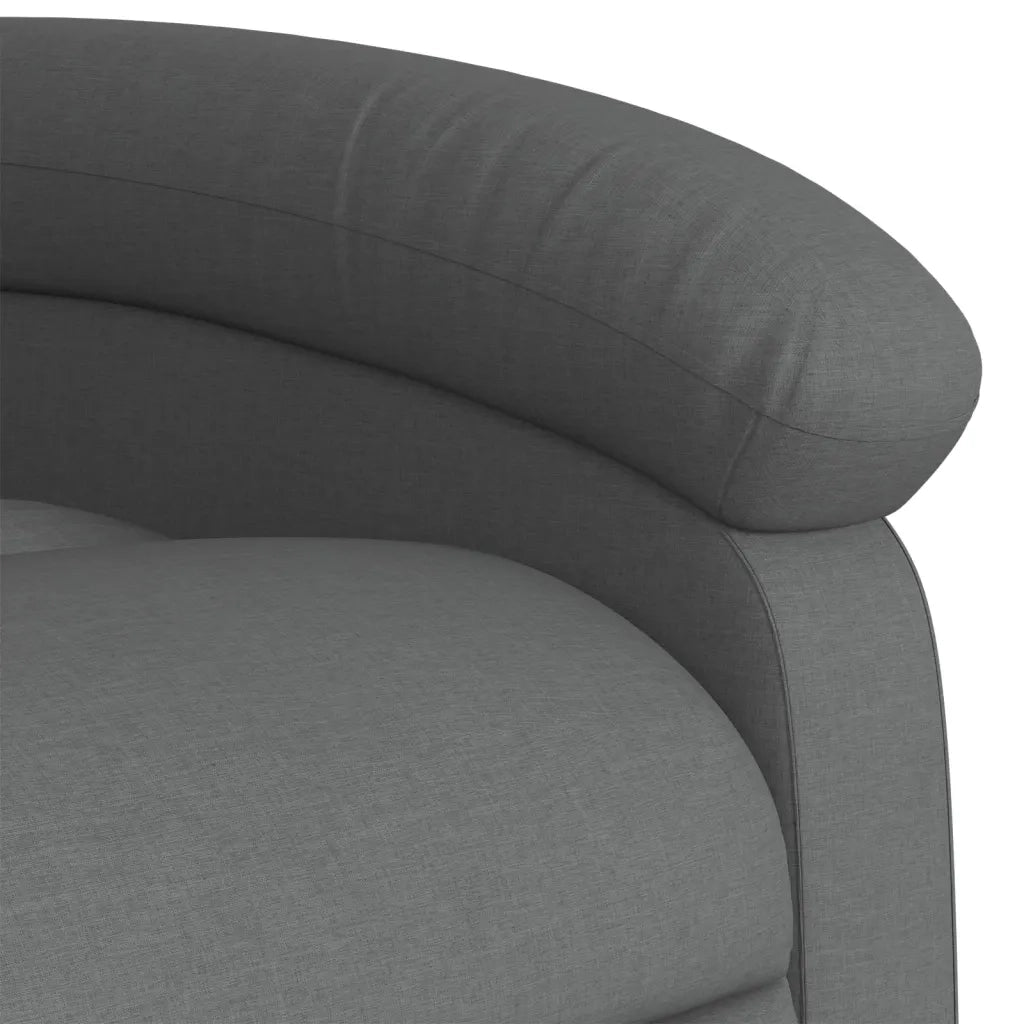 Divano Sedia-Poltrona reclinabile in tessuto grigio scuro 401502