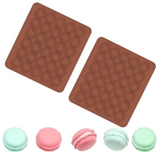 Mat di cottura in silicone a 30 fori - antiaderente - forma di cioccolato - forma di caramella - forma di cioccolatino - dimensioni 28 x 25 cm
