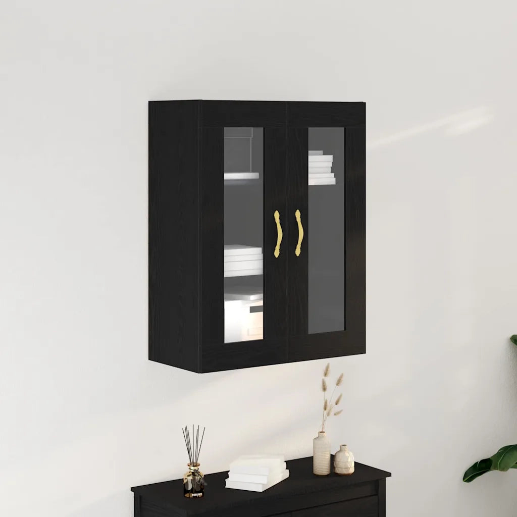 Armadietto a muro Rovere Nero 69,5 x 34 x 90 cm 862164