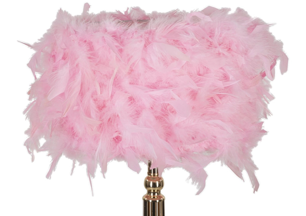 Lampada da Tavolo Tarty Rosa Ø25x54 cm in Ferro e Plastica Rosa e Bianco