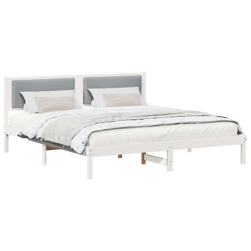 Struttura del letto Grigio chiaro 180 x 200 cm Pino massello 878103