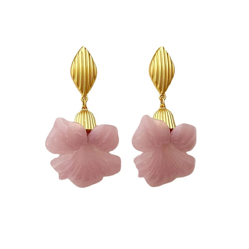 Orecchini a forma di ago in argento sterling S925, stile vintage, dal design retr¨° unico e di nicchia.