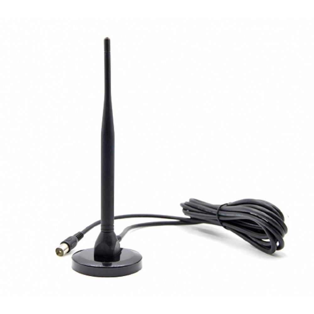 Trade Shop - Antenna Di Segnale Tv Per Interni 1080p Base Magnetica Con Cavo Coassiale Q-a162 -