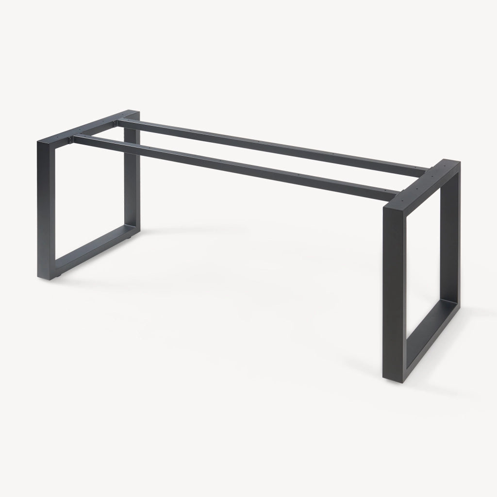 Telaio per Tavolo 'Fai da Te' Vestmalu Struttura a Gambe Rettangolari 140 x 70 x 72 cm - Nero [en.casa]