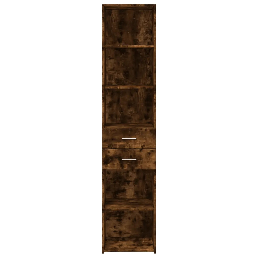 Credenza Rovere Fumo 40x42,5x185 cm in Legno Multistrato 3281445