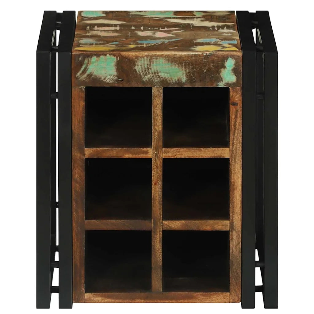 Portabottiglie 35 x 35 x 39 cm Legno Recuperato Massello 4016755