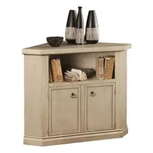 Mobile Porta tv ad angolo Shabby chic avorio anticato