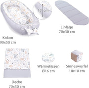Babyculla 100% cotone Anti-allergico - lettino per bambini \ Nido caldo per bambini