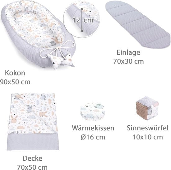 Babyculla 100% cotone Anti-allergico - lettino per bambini \ Nido caldo per bambini