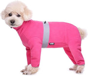 Giubbotto in Fleece per Cani, Inverno, Adattabile e Caldo, per Piccoli e Medi Cani - Rosso Caldo, Taglia XL