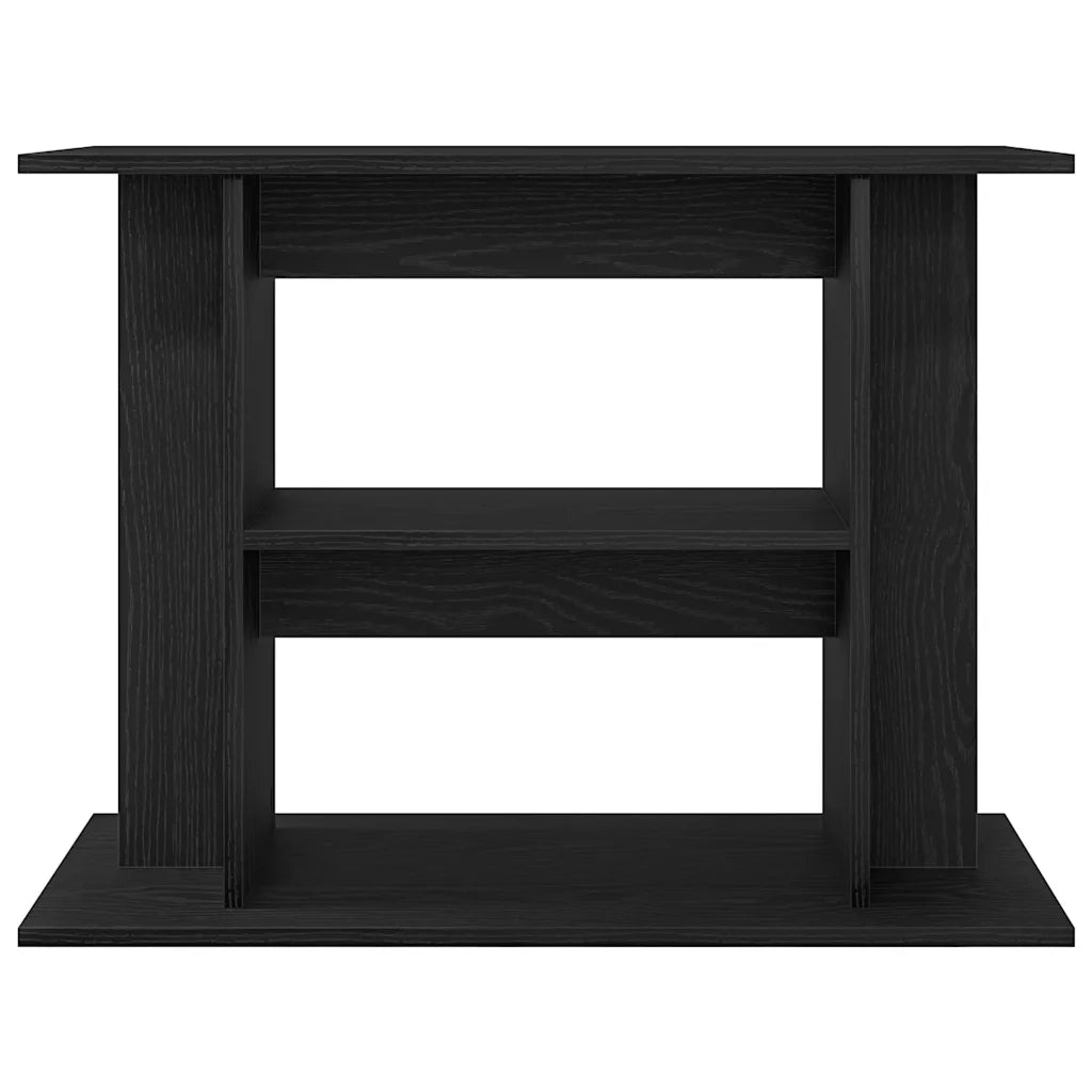 Supporto Acquario 80x35x60 cm Legno Multistrato Rovere Nero 862149
