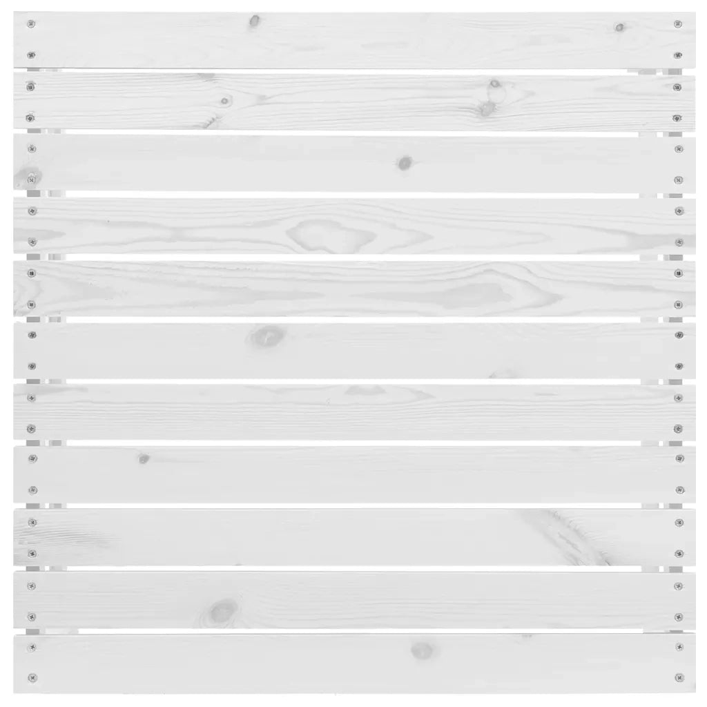 Poggiapiedi da Giardino Bianco in Legno Massello di Pino cod mxl 43716