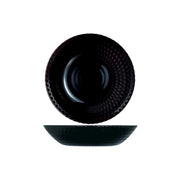 Piatto fondo Pampille Ø 20 cm in vetro opale nero