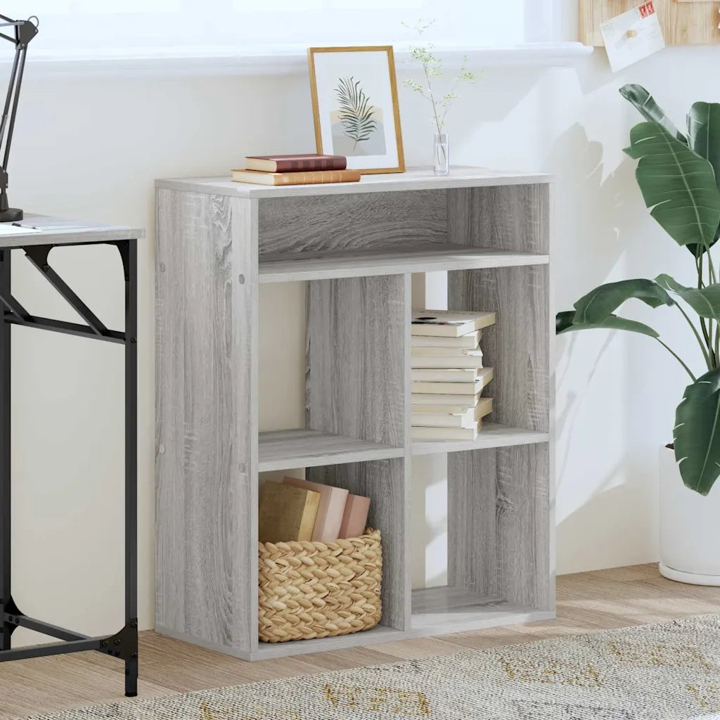 vidaXL Libreria Grigio Sonoma 66x31x80 cm in Legno Multistrato
