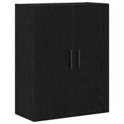 Armadietto a Muro | Mobile a muro Rovere Nero 69,5 x 34 x 90 cm Legno multistrato