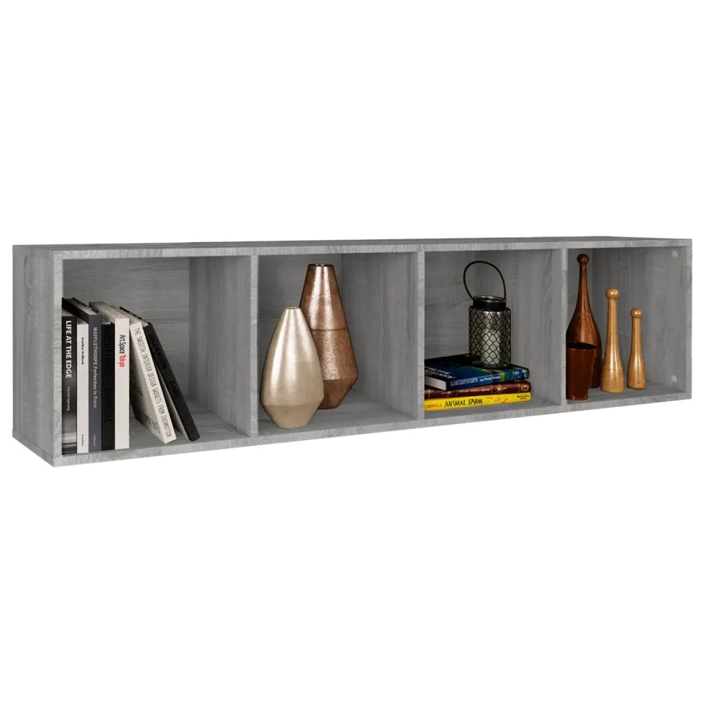 Libreria/Mobile TV Grigio Sonoma 36x30x143 cm Legno Multistrato cod mxl 17855