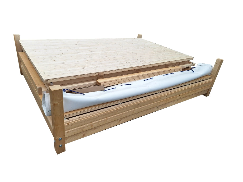 Chiosco in legno non trattato Marian pieghevole 298X228