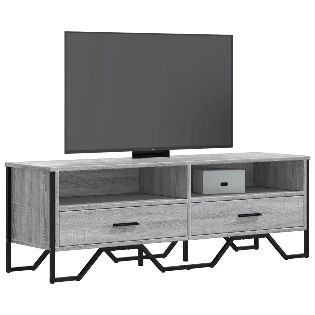 Mobile Porta TV-Mobile per TV-Credenza TV Grigio Sonoma 122x34x41cm in Legno Multistrato 341701