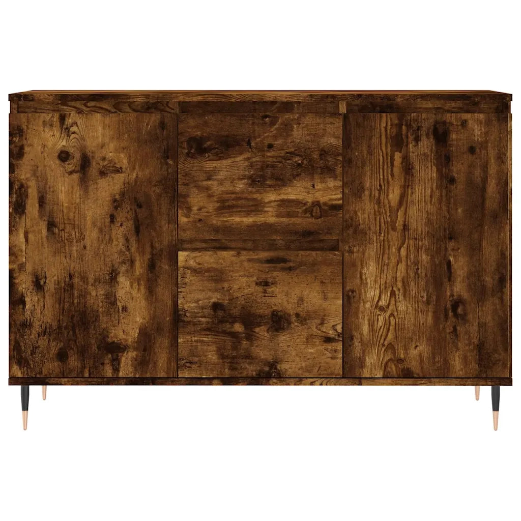 Credenza Rovere Fumo 104x35x70 cm in Legno Multistrato
