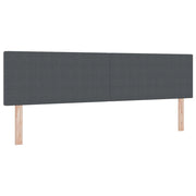 Testiera | Testata LED con Testiera | Testata Grigio scuro 180 cm Tessuto in Cords