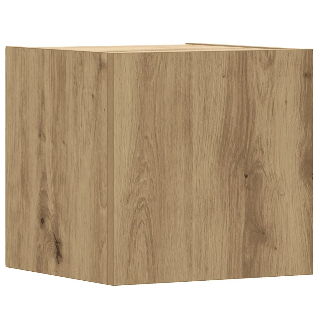 Set Mobile TV 5 pz Montato a Parete Rovere in Legno Multistrato 3328998