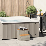 Bordo per Vasca Idromassaggio Polyrattan&Massello Acacia 4103943