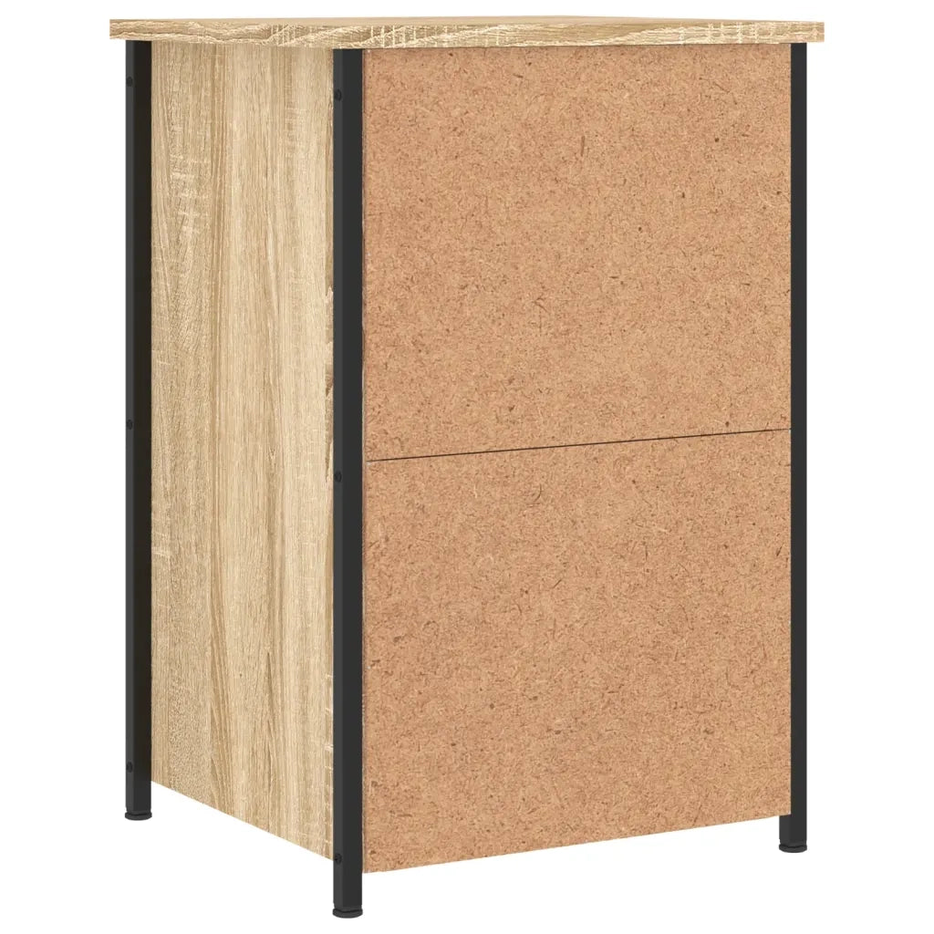 Comodini 2 pz-Set di 2 Tavolino da notte Rovere Sonoma 40x36x60 cm in Legno Multistrato