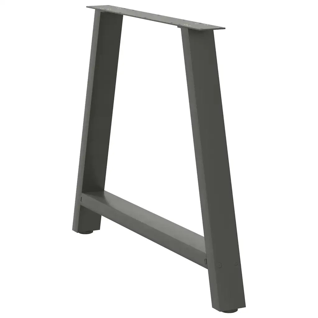 Gambe per tavolo da pranzo a forma di A 2 pz Antracite 90x(72-73) cm Acciaio 4012862