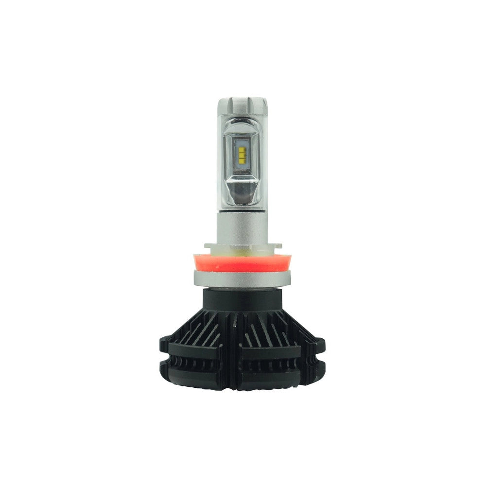 Trade Shop - Coppia Lampade Led Auto Fari H11 X3 Kit Lampadine 50 Watt 6000 Lumen Ip67 -