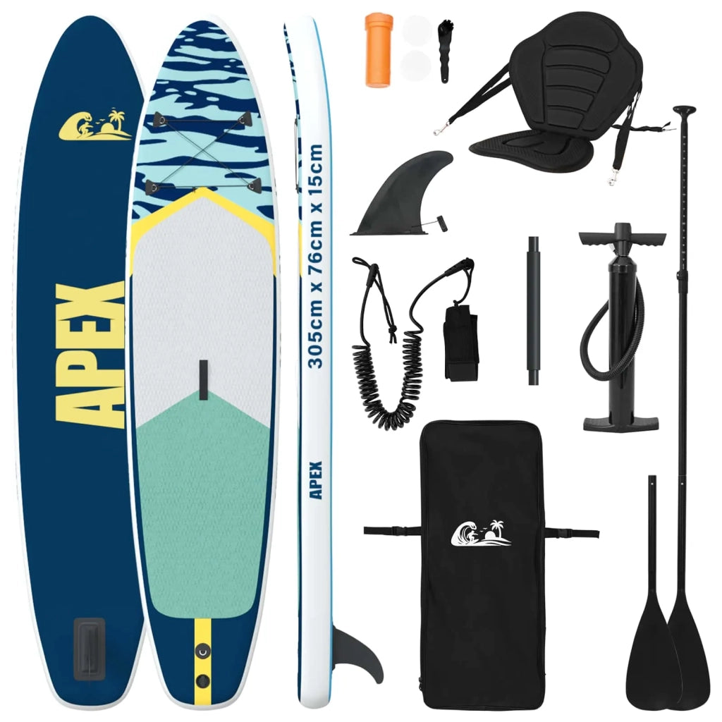 SUP Board con Seggiolino 2-in-1 APEX 305 x 76 x 15 cm Blu per 42039129