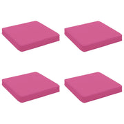 Cuscini per Sedia in 4 Pezzi VUGHT 4 pcs 100% Poliestere Rosa 946291