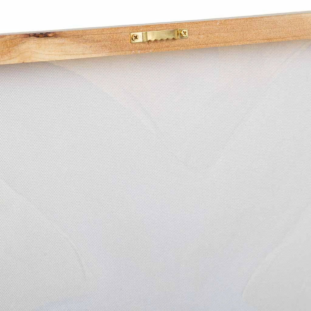 Quadro dipinto a mano con rilievo marrone 40x40x2,5h